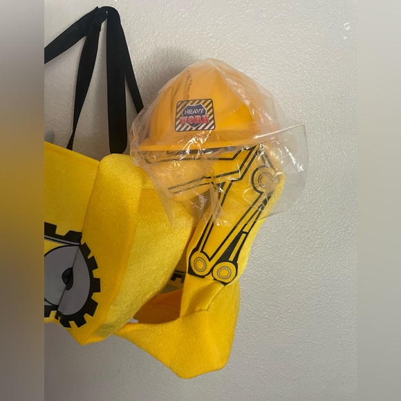 I WANT TO BE “EXCAVATOR” toddler plush Halloween costume with hat size 3-7 - Picture 3 of 12